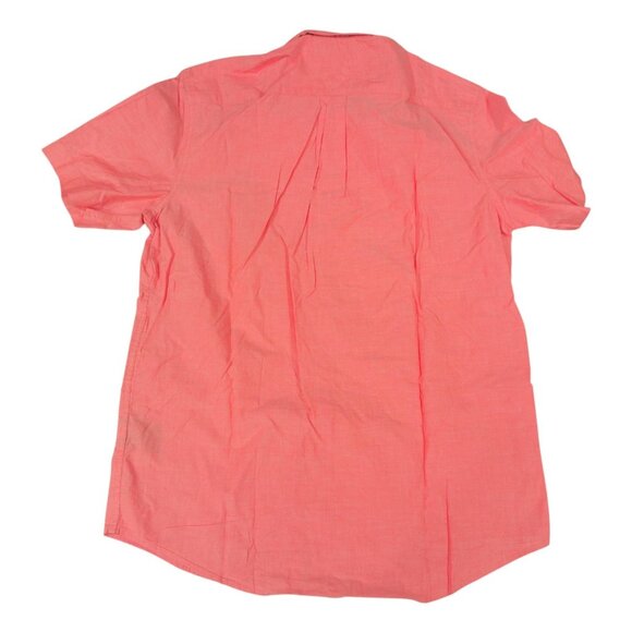 Tommy Hilfiger Shirt Mens Small Pink Short Sleeve Classic Fit Button Down Pocket - Picture 4 of 6